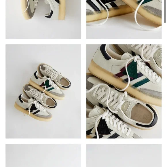 KITH adidas Clarks 8th Street Sambas by Ronnie Fieg Kithmas - White Multi - Picture 4 of 5